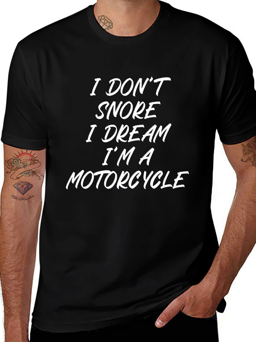 Funny Motorcycle Dream T-Shirt - Novelty Graphic Tee