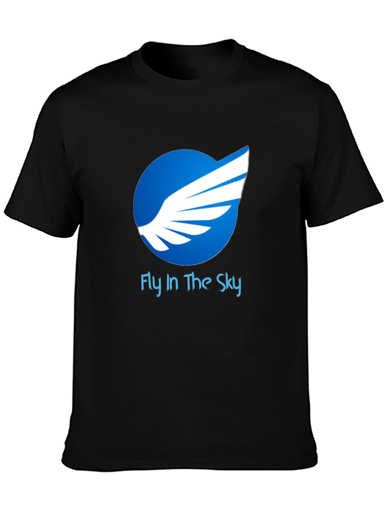 Fly in The Sky Graphic T-Shirt - Premium Cotton Blend