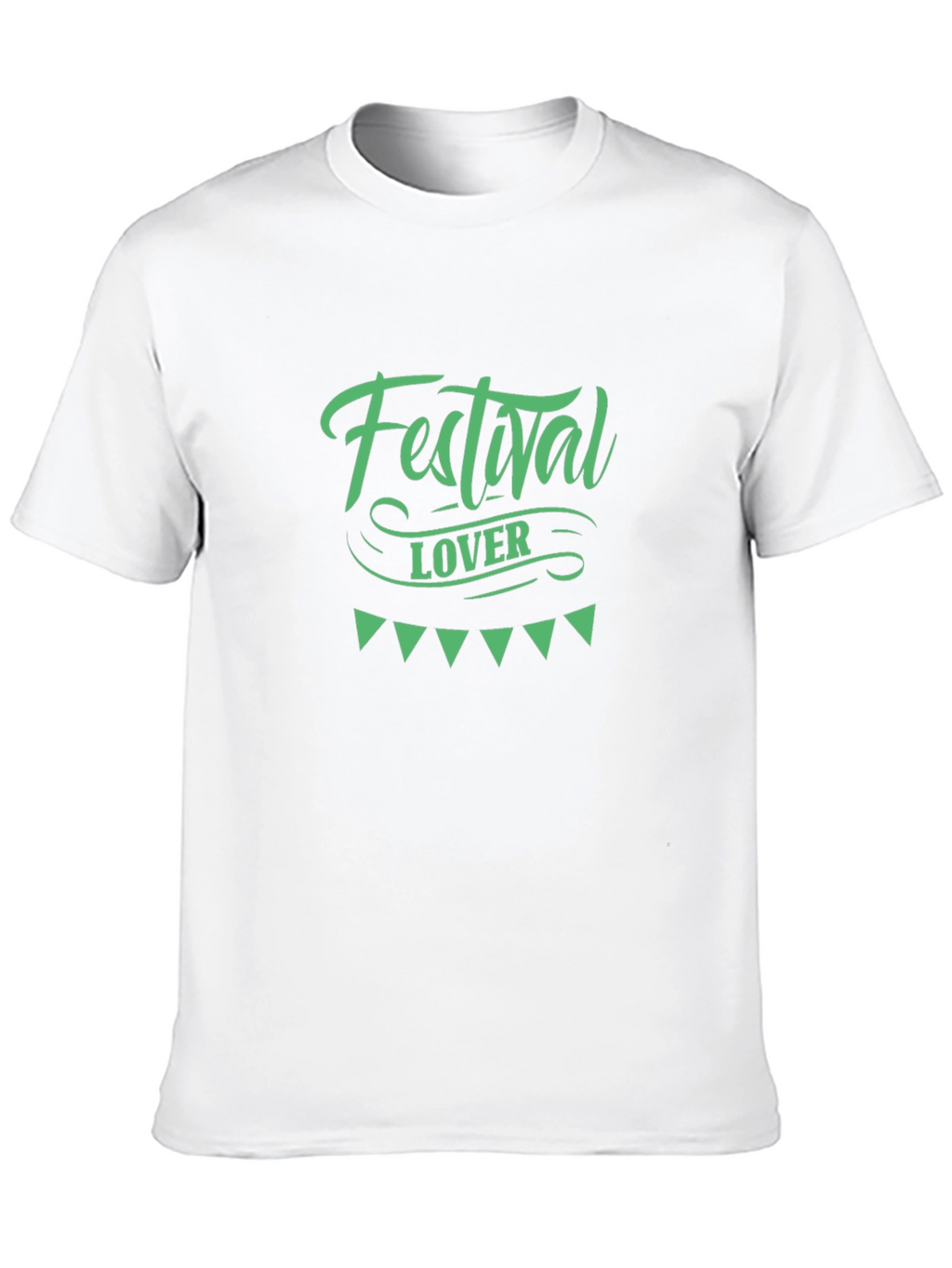 Festival Lover Graphic Tee - Black Cotton T-Shirt