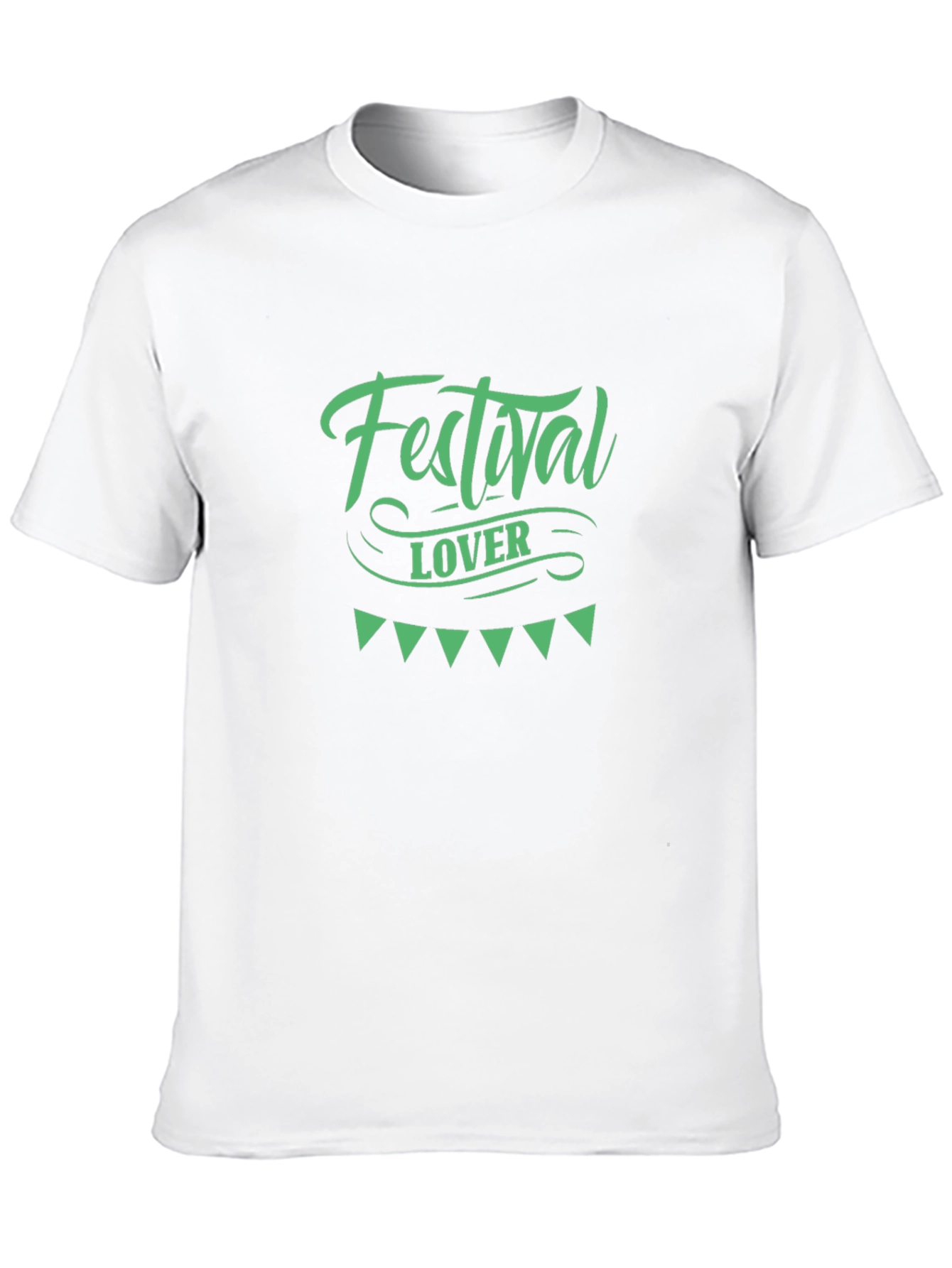 Festival Lover Graphic Tee - Black Cotton T-Shirt