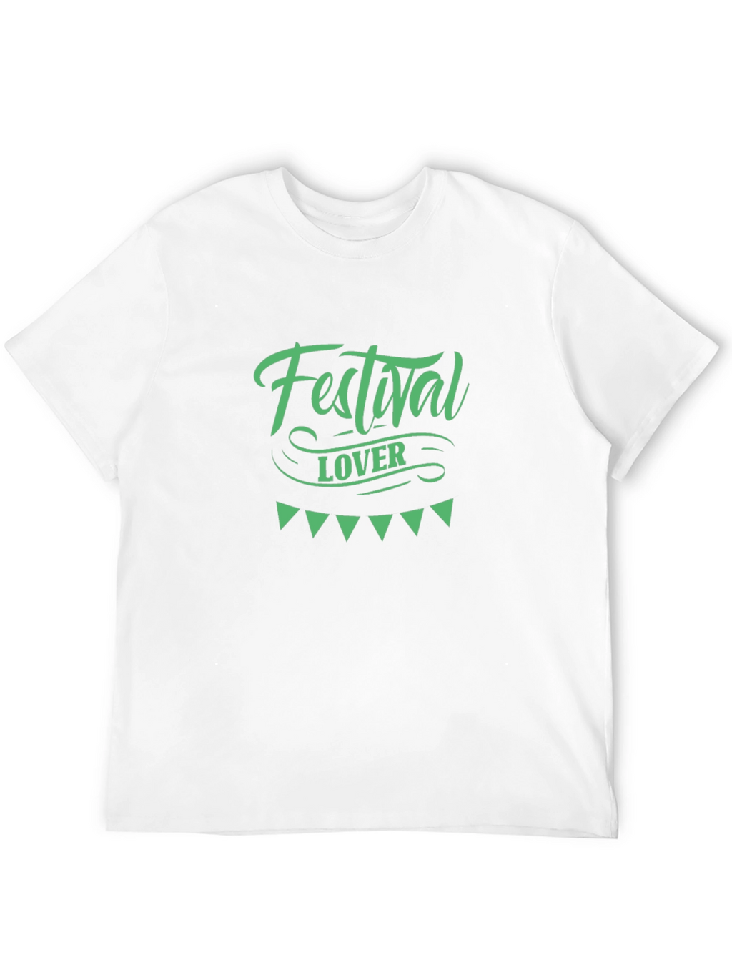 Festival Lover Graphic Tee - Black Cotton T-Shirt