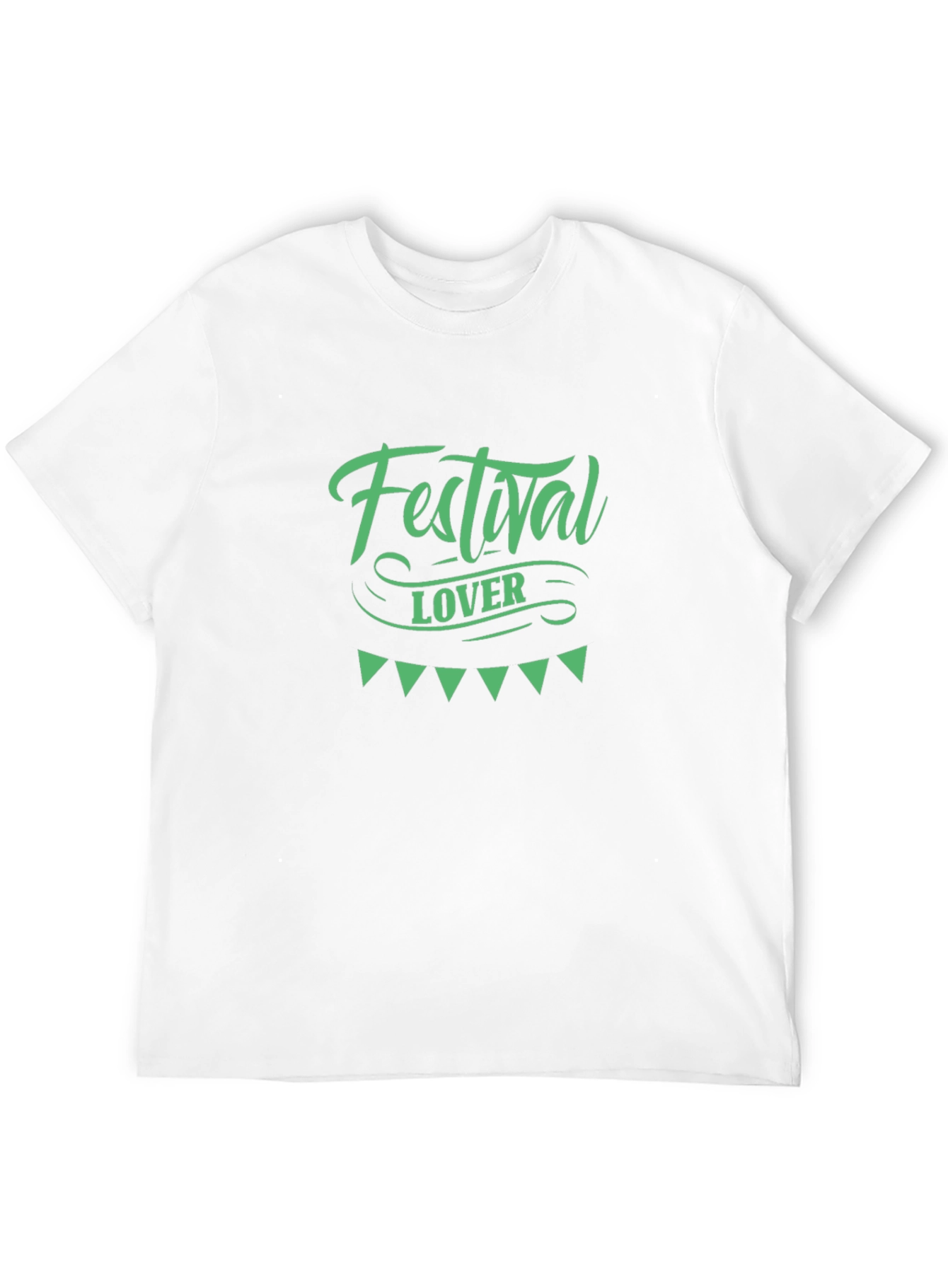 Festival Lover Graphic Tee - Black Cotton T-Shirt