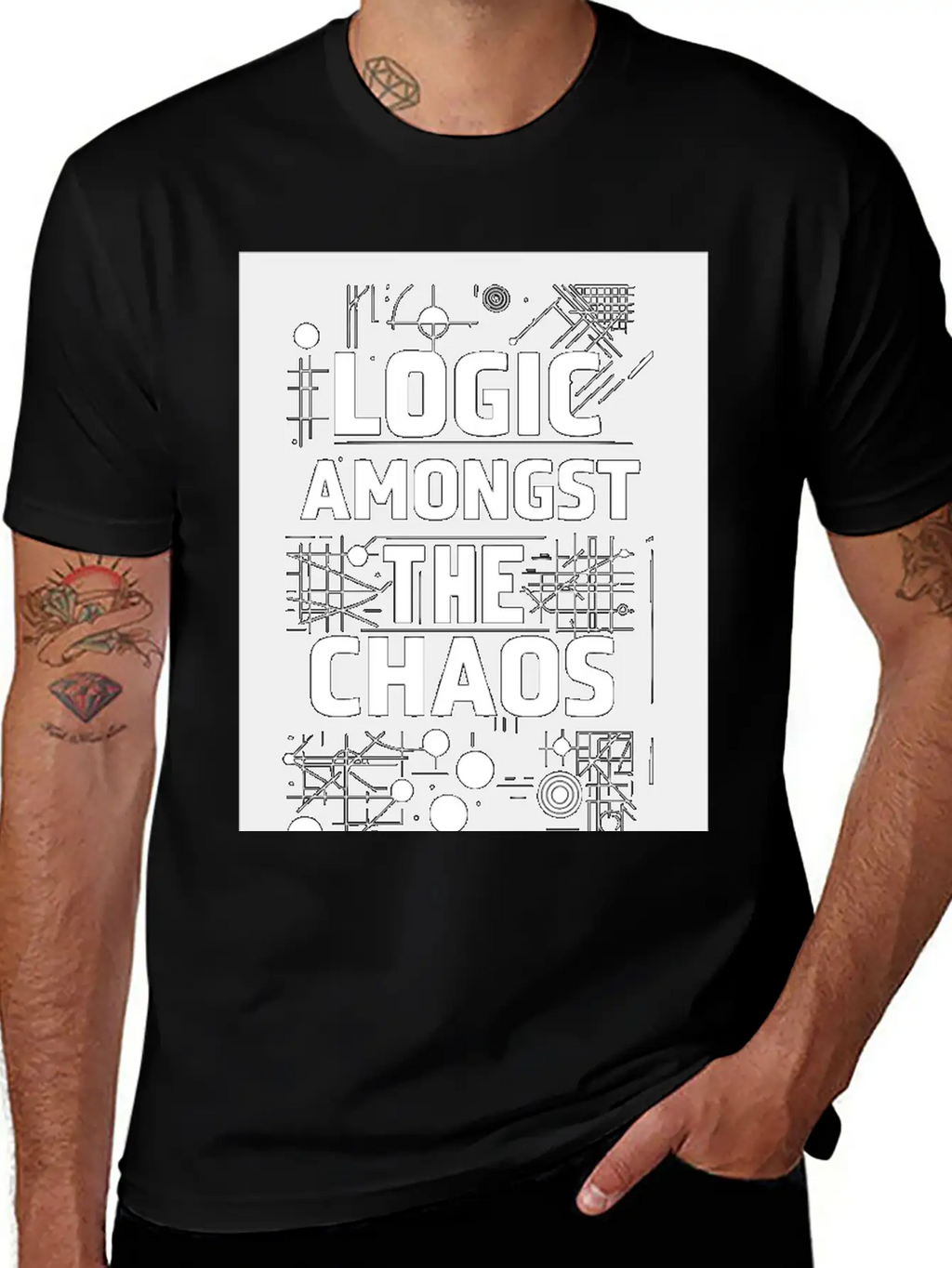 Logic Amongst Chaos Timeless Short Sleeve Tee – Comfy And Minimalist Design