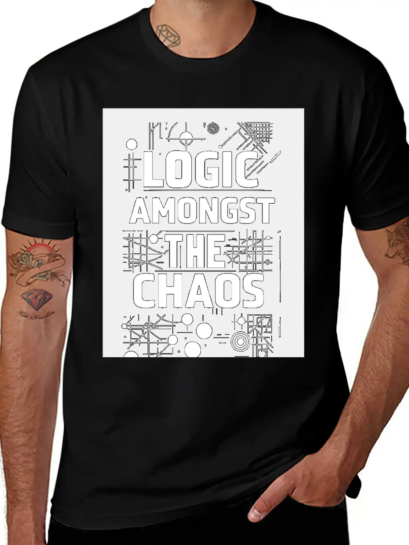 Logic Amongst Chaos Timeless Short Sleeve Tee – Comfy And Minimalist Design