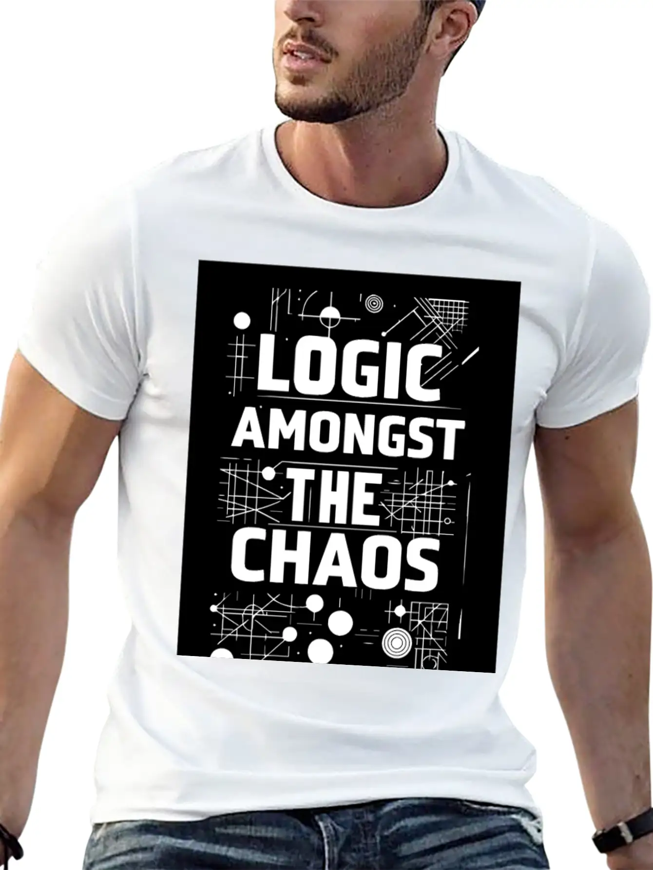 Logic Amongst Chaos Timeless Short Sleeve Tee – Comfy And Minimalist Design