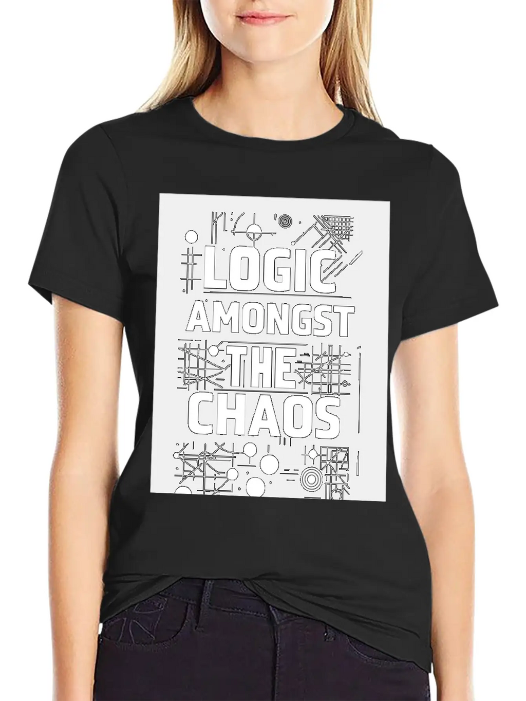 Logic Amongst Chaos Timeless Short Sleeve Tee – Comfy And Minimalist Design