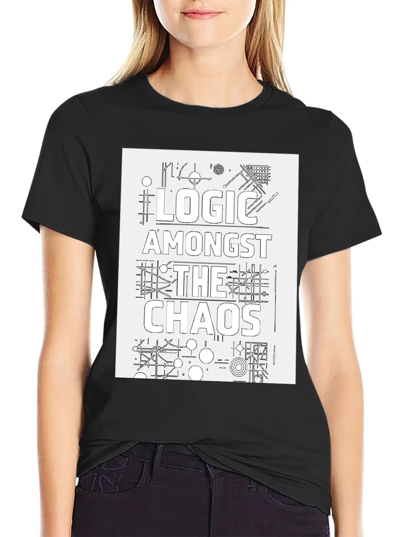 Logic Amongst Chaos Timeless Short Sleeve Tee – Comfy And Minimalist Design