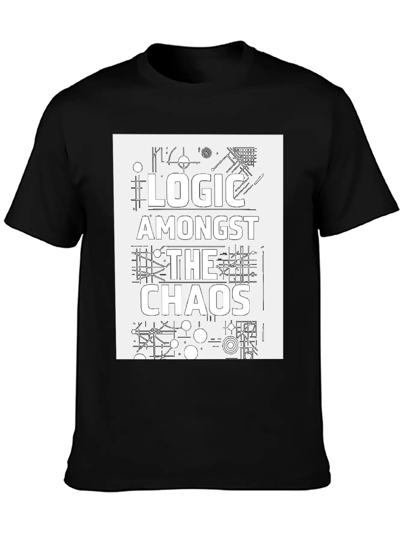 Logic Amongst Chaos Timeless Short Sleeve Tee – Comfy And Minimalist Design