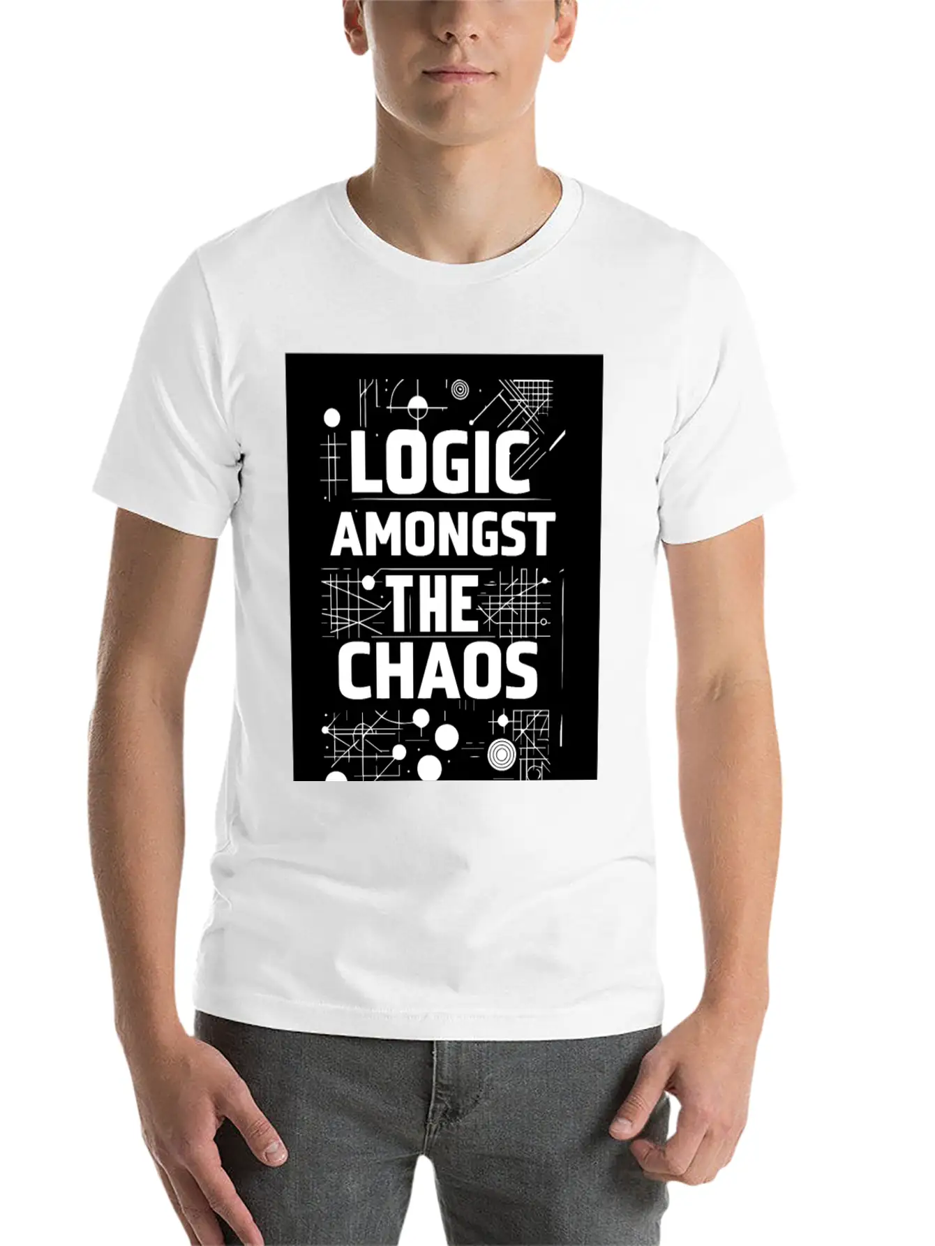Logic Amongst Chaos Timeless Short Sleeve Tee – Comfy And Minimalist Design