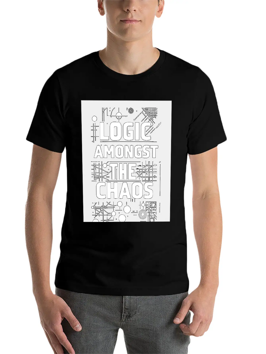 Logic Amongst Chaos Timeless Short Sleeve Tee – Comfy And Minimalist Design