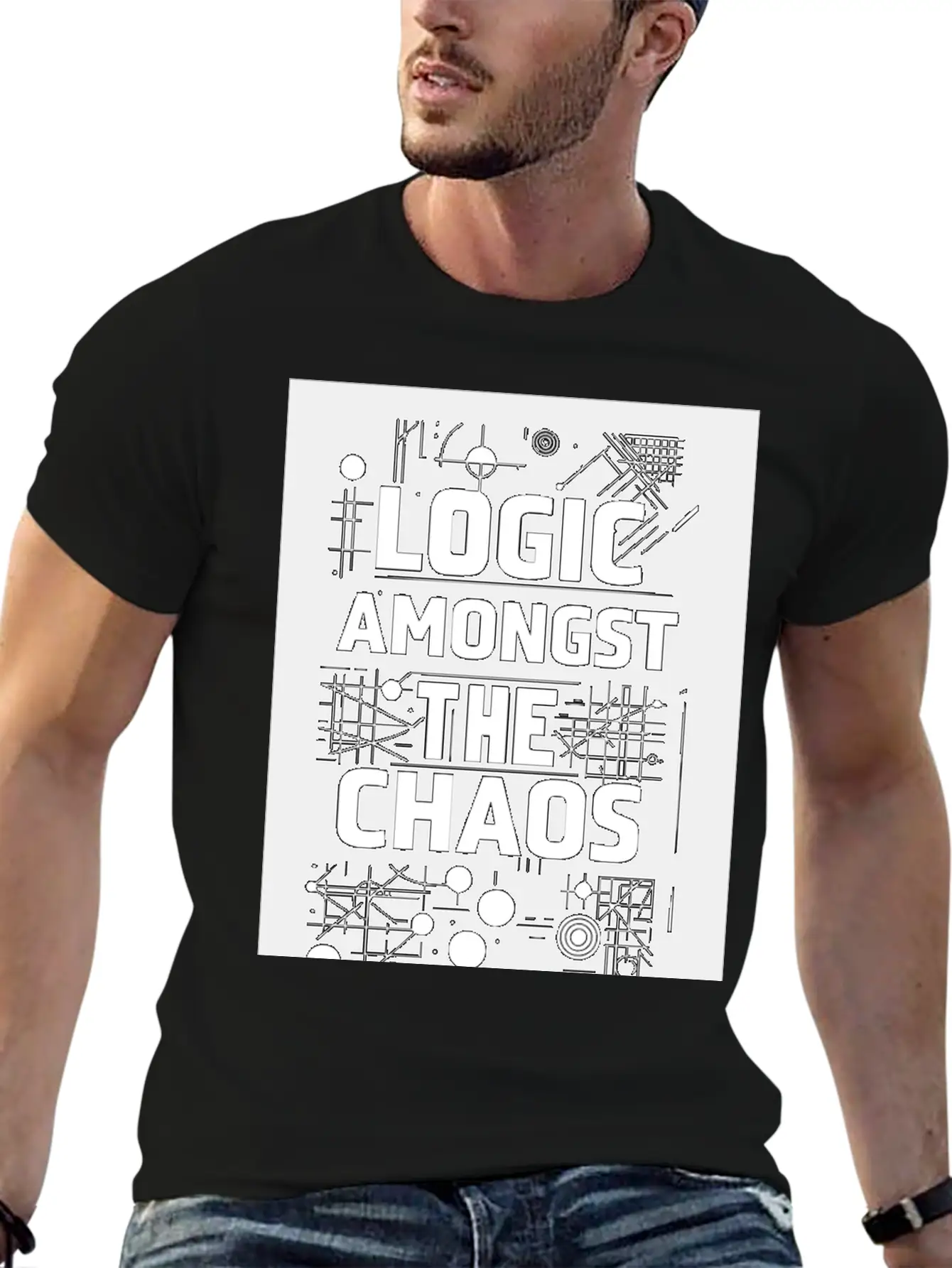 Logic Amongst Chaos Timeless Short Sleeve Tee – Comfy And Minimalist Design