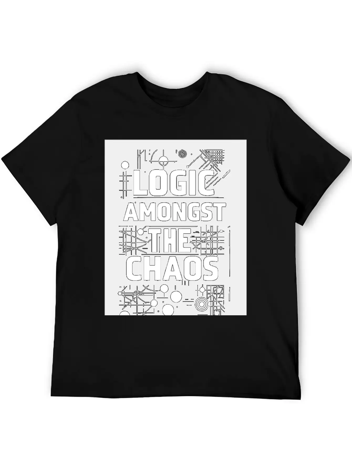 Logic Amongst Chaos Timeless Short Sleeve Tee – Comfy And Minimalist Design