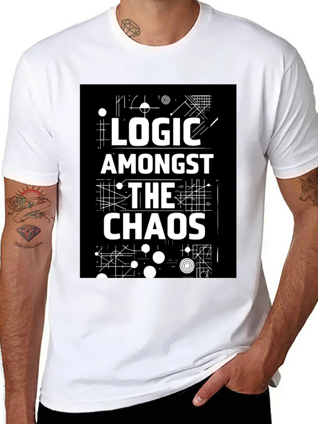 Logic Amongst Chaos Timeless Short Sleeve Tee – Comfy And Minimalist Design