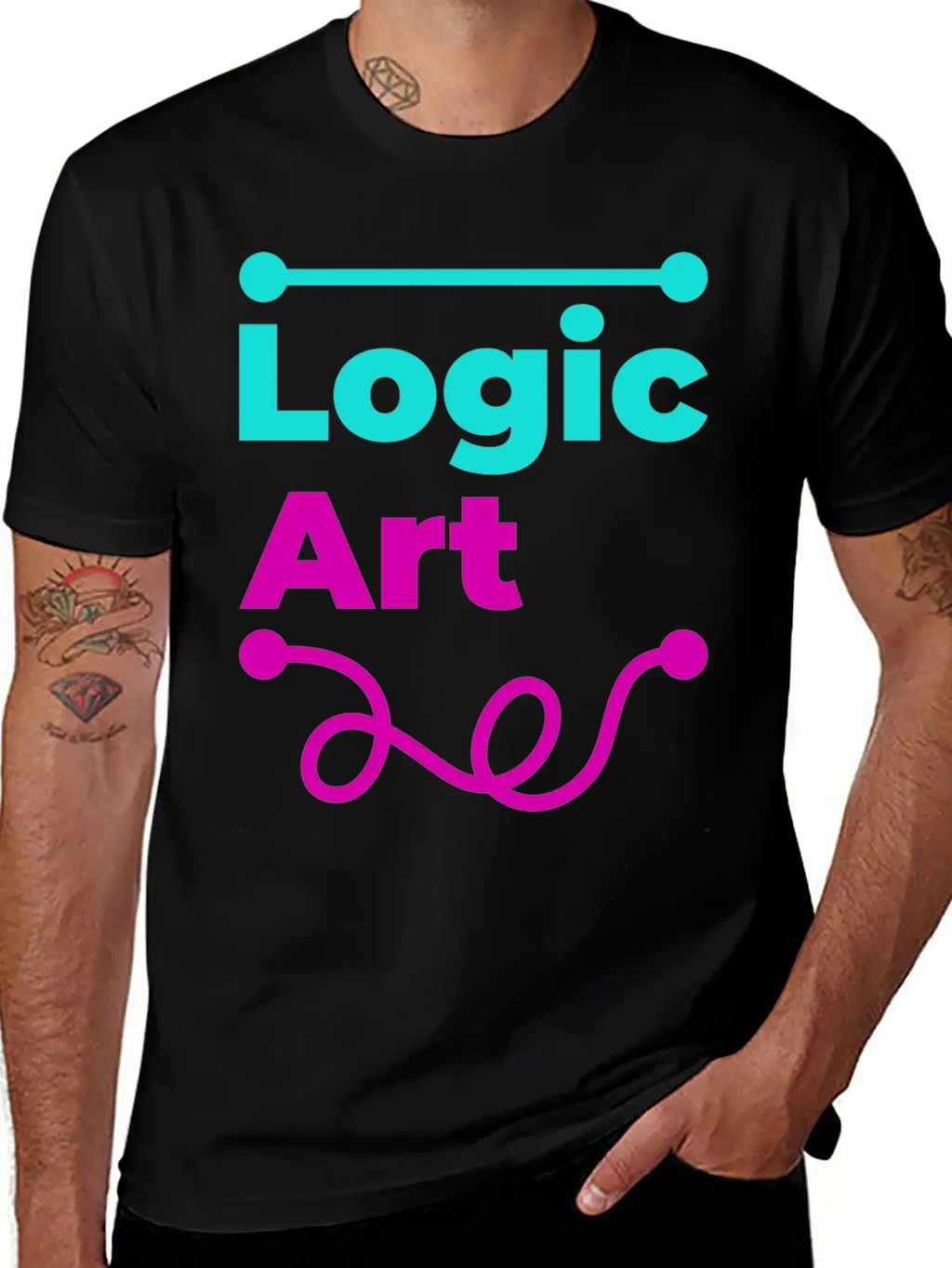 Logic Vs Art Breathable Soft Cotton T-Shirt – Timeless Casual Look