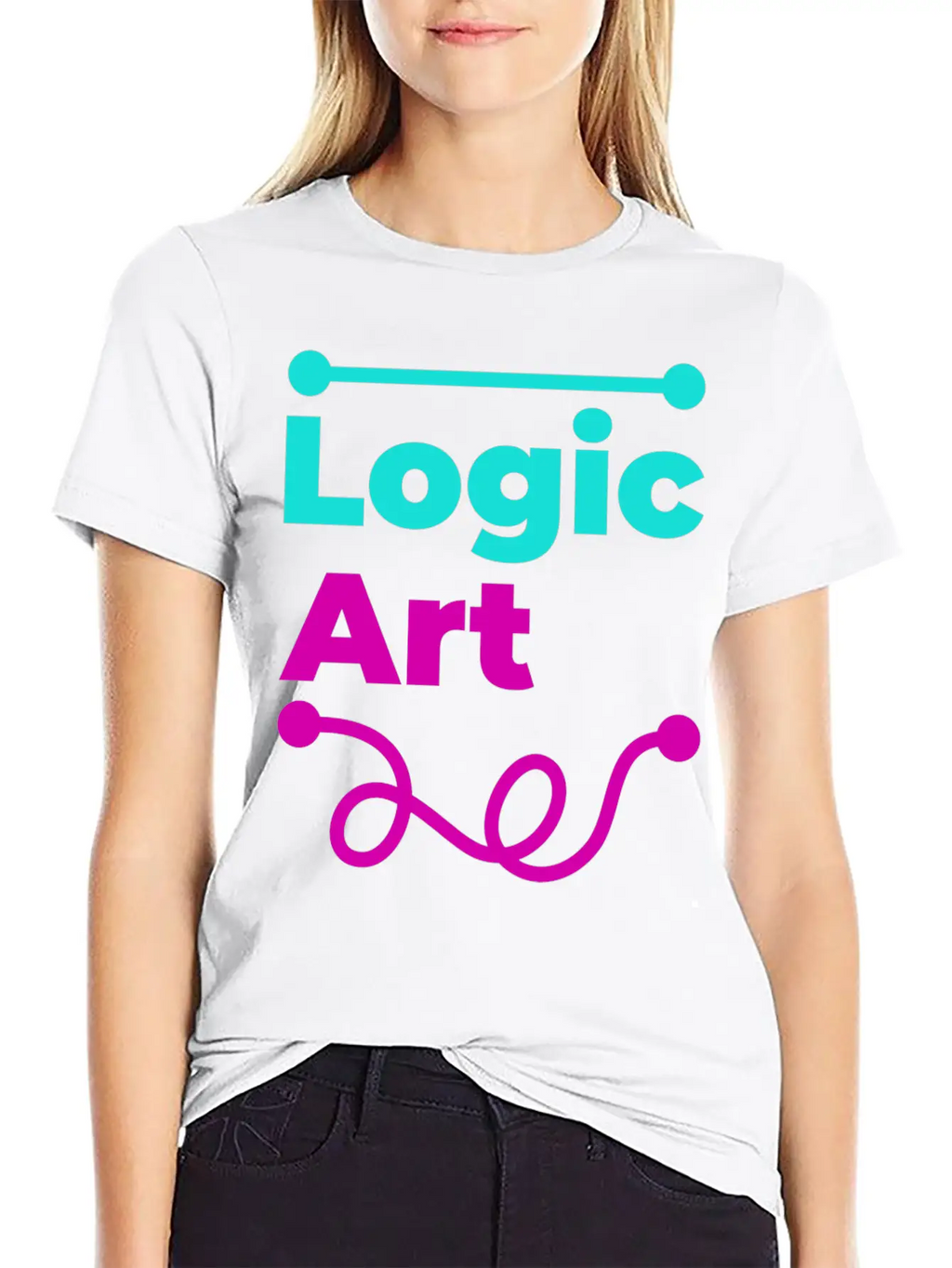 Logic Vs Art Breathable Soft Cotton T-Shirt – Timeless Casual Look