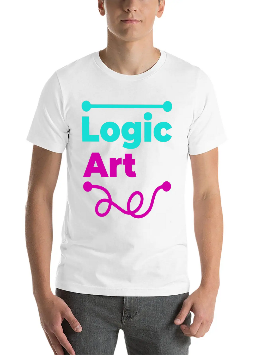 Logic Vs Art Breathable Soft Cotton T-Shirt – Timeless Casual Look