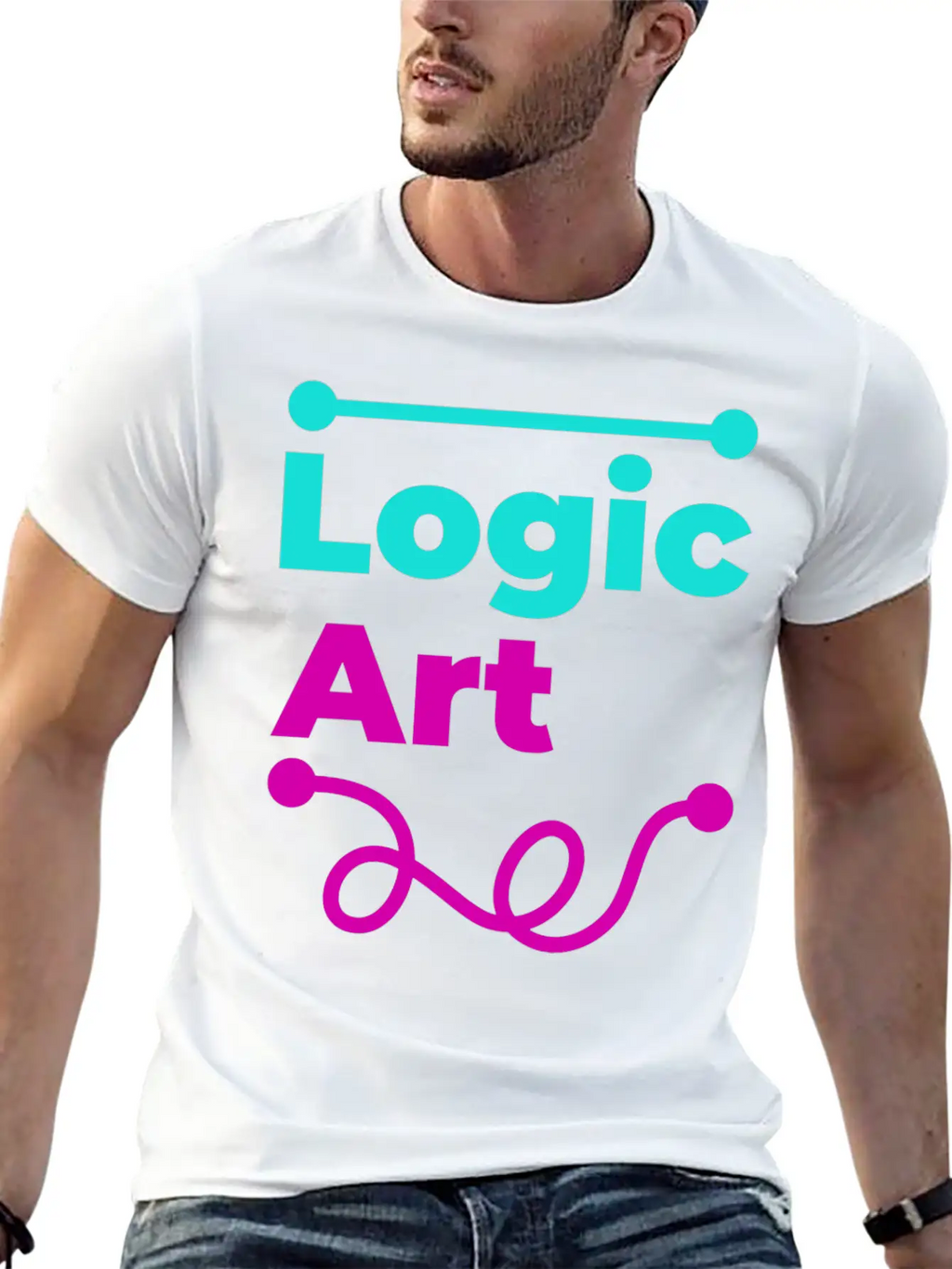 Logic Vs Art Breathable Soft Cotton T-Shirt – Timeless Casual Look