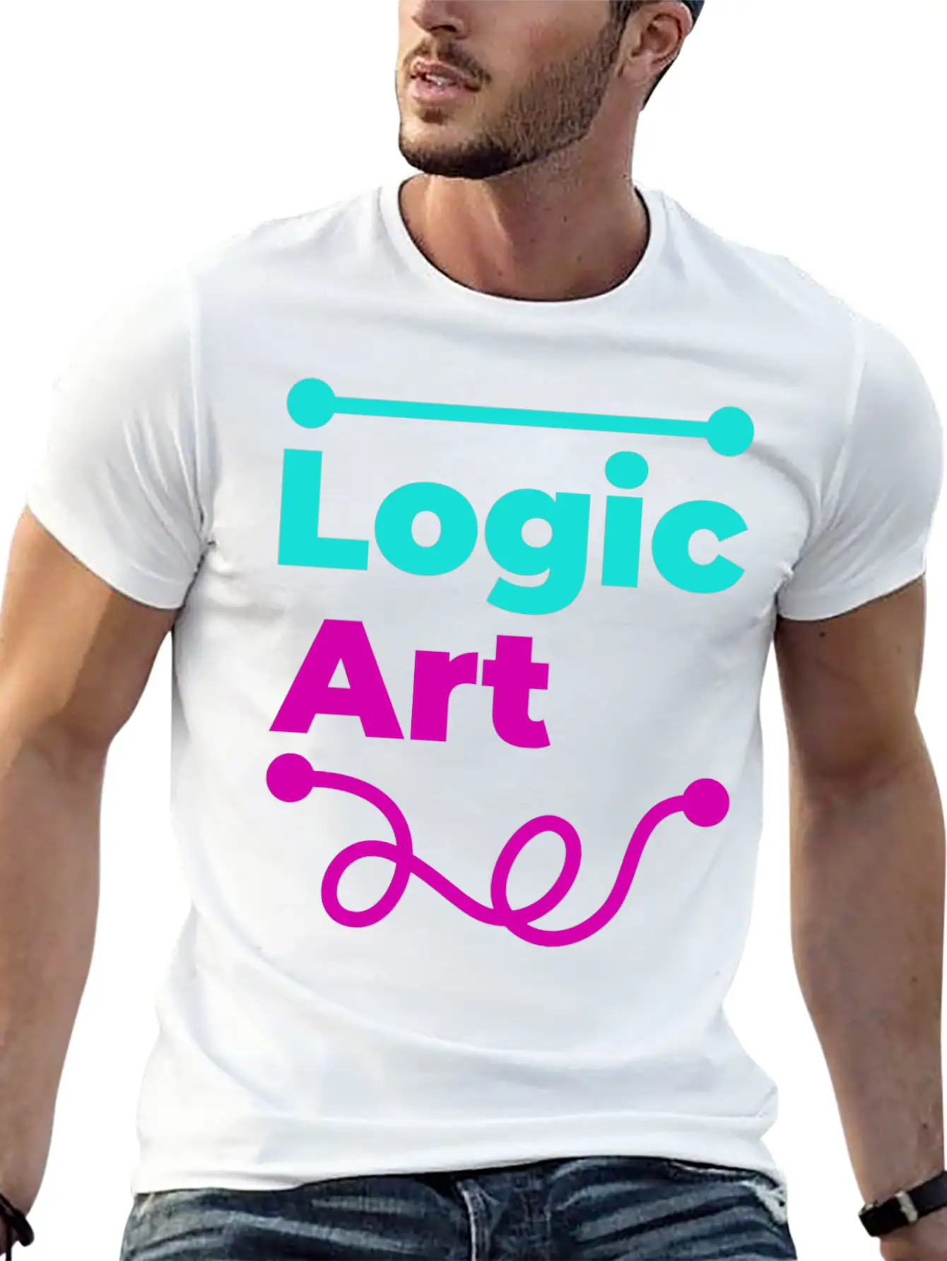 Logic Vs Art Breathable Soft Cotton T-Shirt – Timeless Casual Look