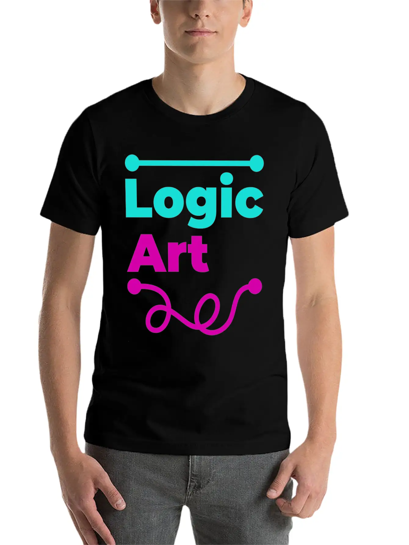 Logic Vs Art Breathable Soft Cotton T-Shirt – Timeless Casual Look