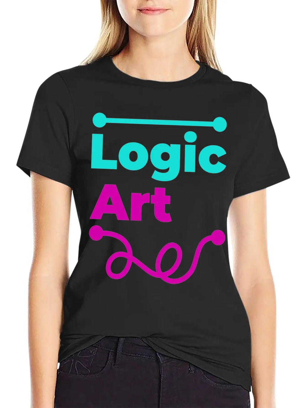 Logic Vs Art Breathable Soft Cotton T-Shirt – Timeless Casual Look