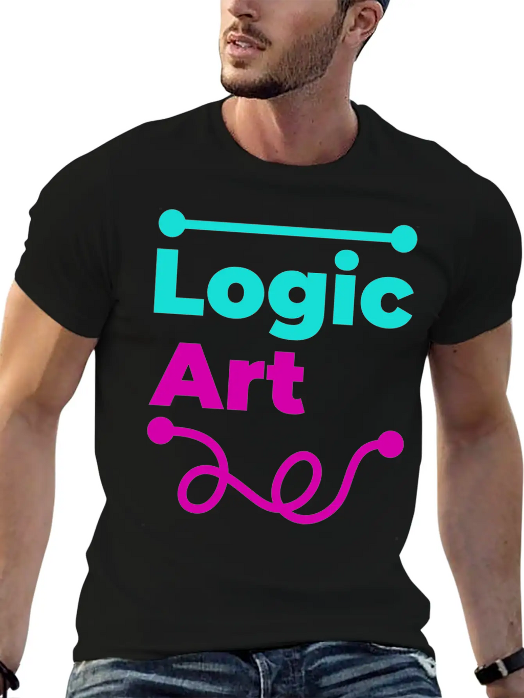 Logic Vs Art Breathable Soft Cotton T-Shirt – Timeless Casual Look