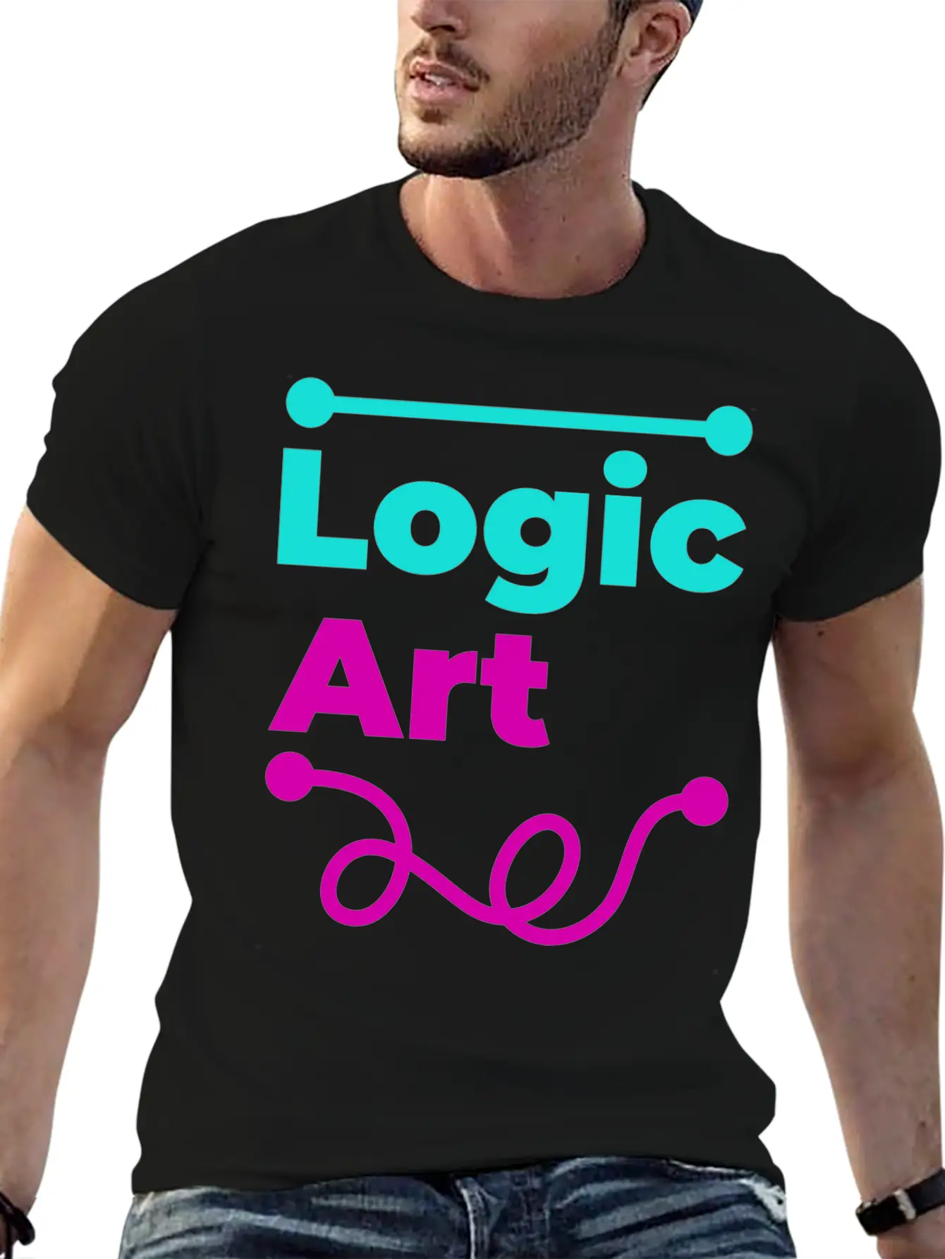 Logic Vs Art Breathable Soft Cotton T-Shirt – Timeless Casual Look