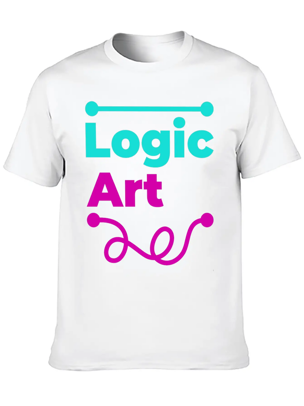 Logic Vs Art Breathable Soft Cotton T-Shirt – Timeless Casual Look
