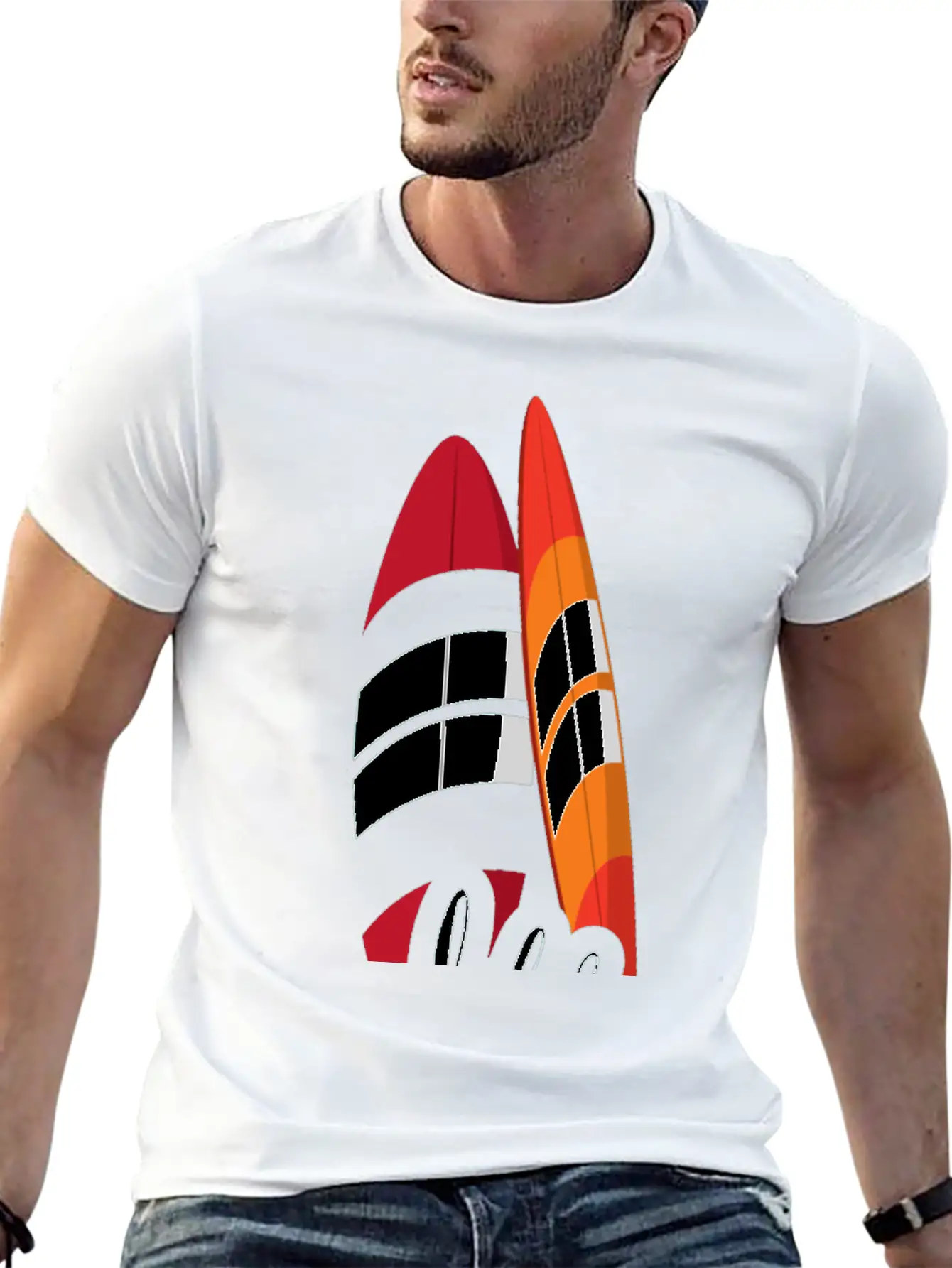 Logo Design Breathable Graphic T-Shirt – Perfect For Casual Days