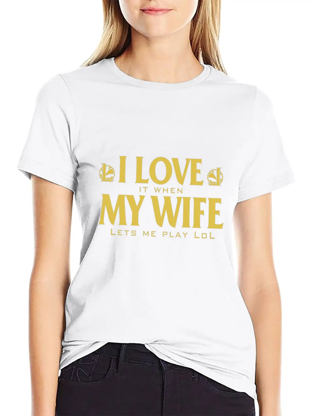 LOL - I Love It When My Wife Lets Me Play Lol Relaxed Everyday Tee – Lightweight And Durable Cotton