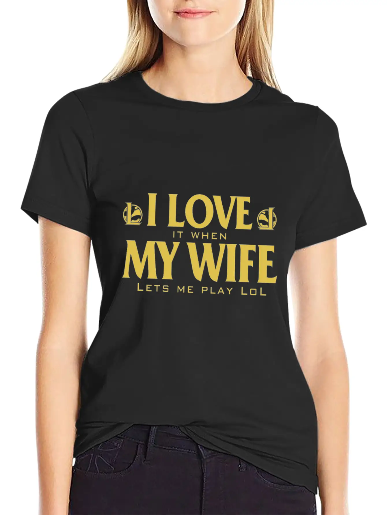 LOL - I Love It When My Wife Lets Me Play Lol Relaxed Everyday Tee – Lightweight And Durable Cotton