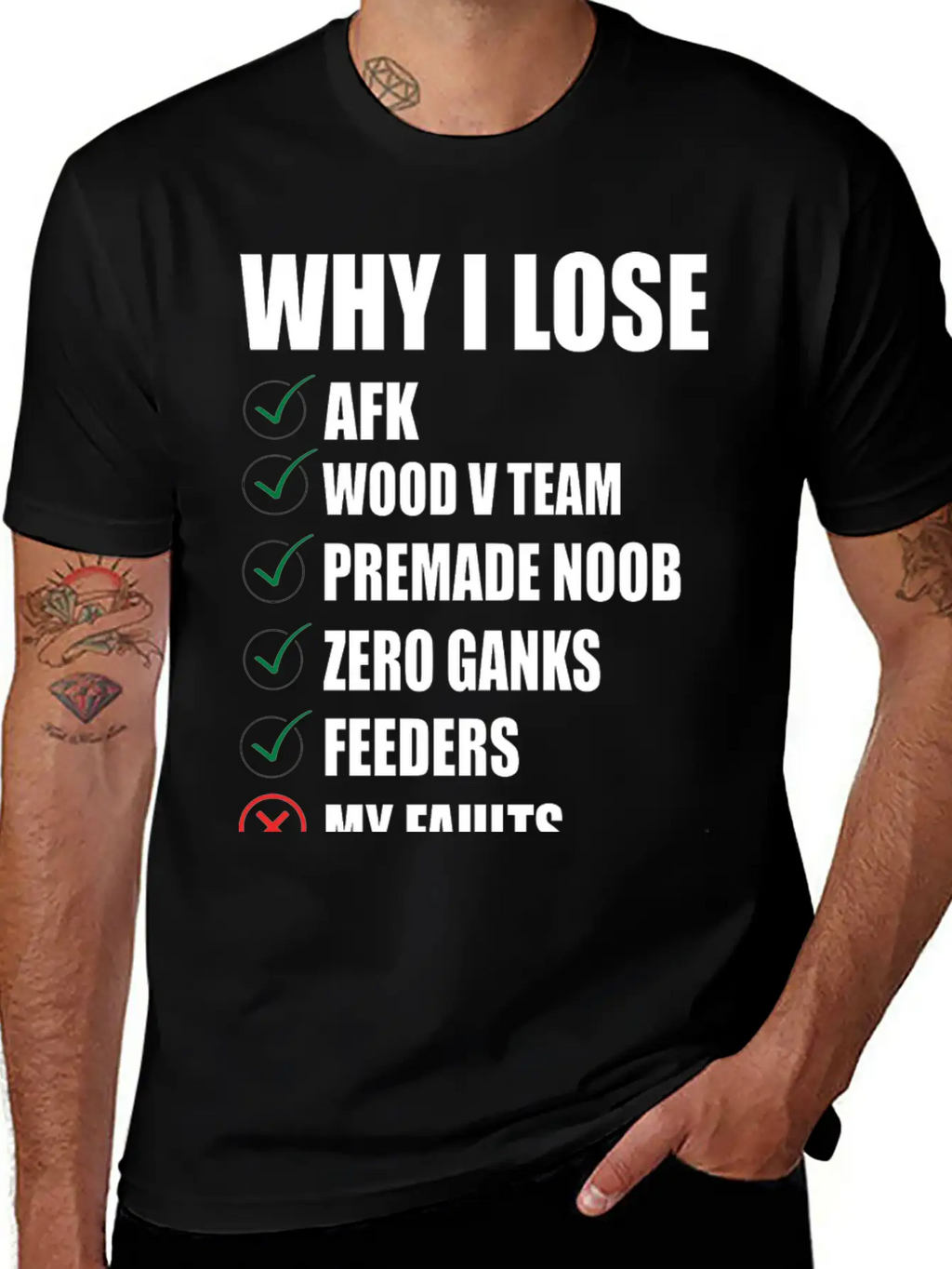 Lol, WHY I LOSE TSHIRT - MERCH OF LEGENDS Breathable Soft Cotton T-Shirt – Timeless Casual Look