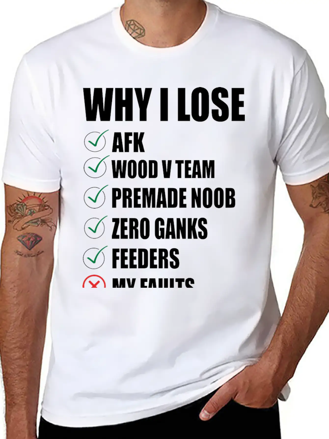 Lol, WHY I LOSE TSHIRT - MERCH OF LEGENDS Breathable Soft Cotton T-Shirt – Timeless Casual Look
