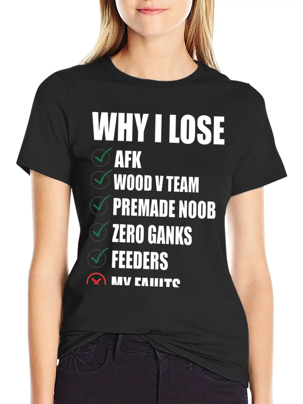 Lol, WHY I LOSE TSHIRT - MERCH OF LEGENDS Breathable Soft Cotton T-Shirt – Timeless Casual Look