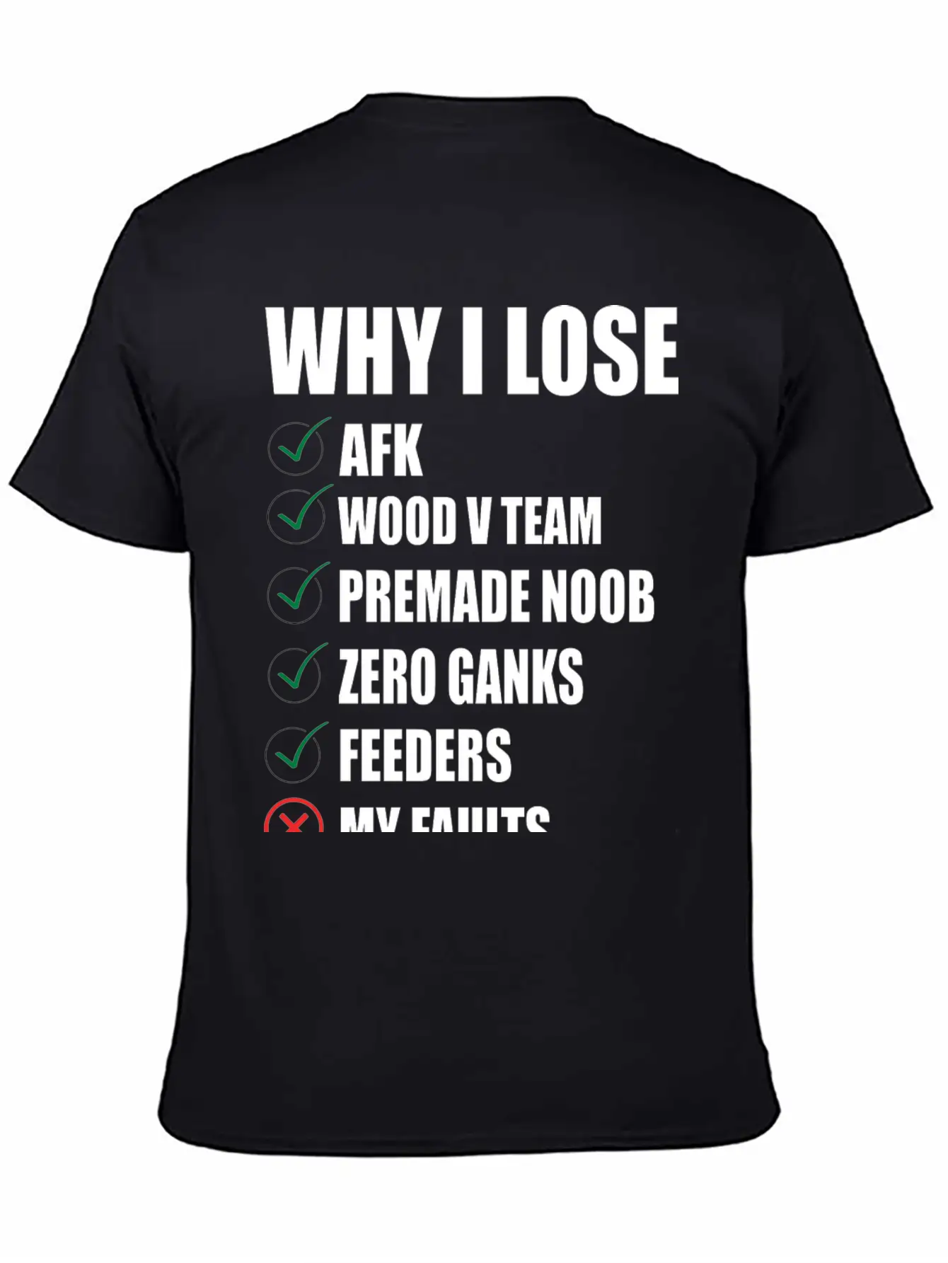 Lol, WHY I LOSE TSHIRT - MERCH OF LEGENDS Breathable Soft Cotton T-Shirt – Timeless Casual Look