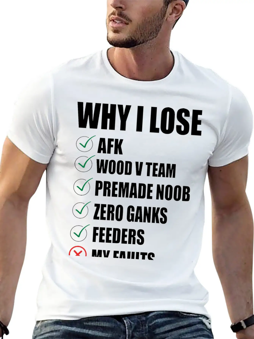 Lol, WHY I LOSE TSHIRT - MERCH OF LEGENDS Breathable Soft Cotton T-Shirt – Timeless Casual Look
