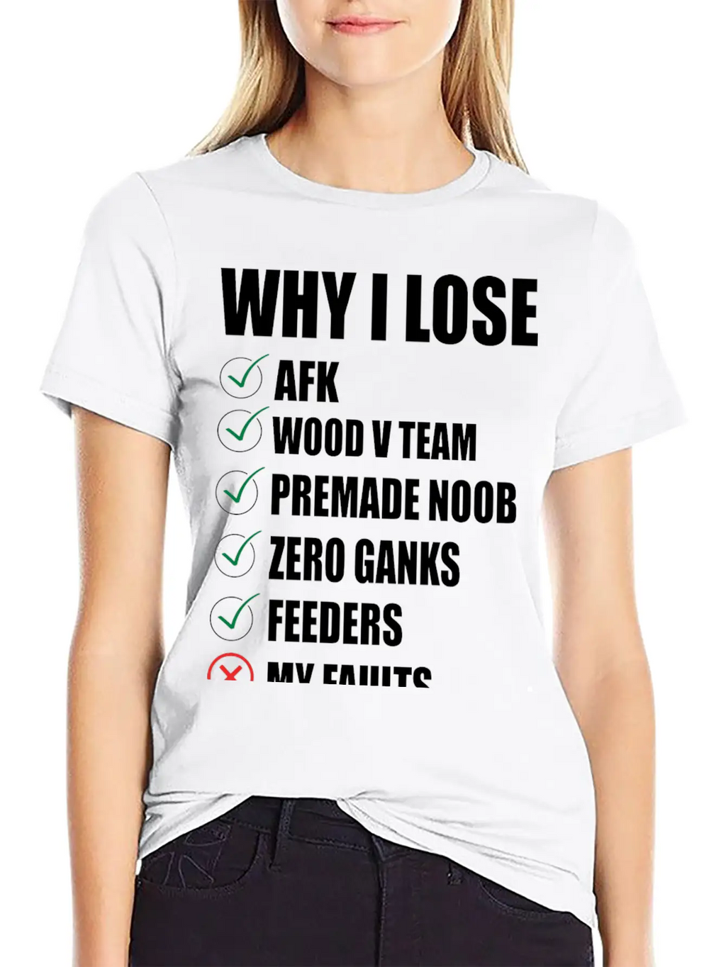 Lol, WHY I LOSE TSHIRT - MERCH OF LEGENDS Breathable Soft Cotton T-Shirt – Timeless Casual Look
