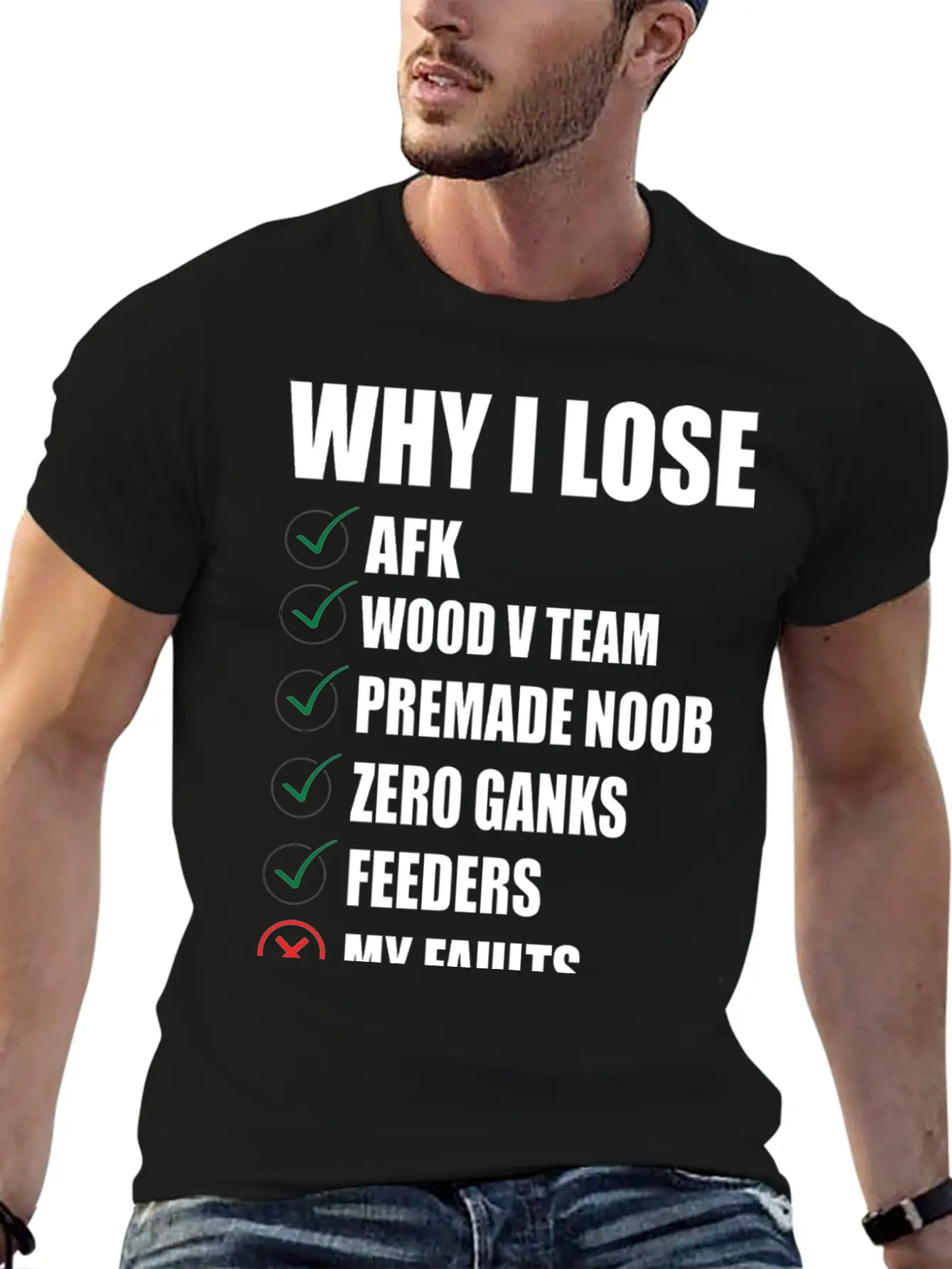 Lol, WHY I LOSE TSHIRT - MERCH OF LEGENDS Breathable Soft Cotton T-Shirt – Timeless Casual Look