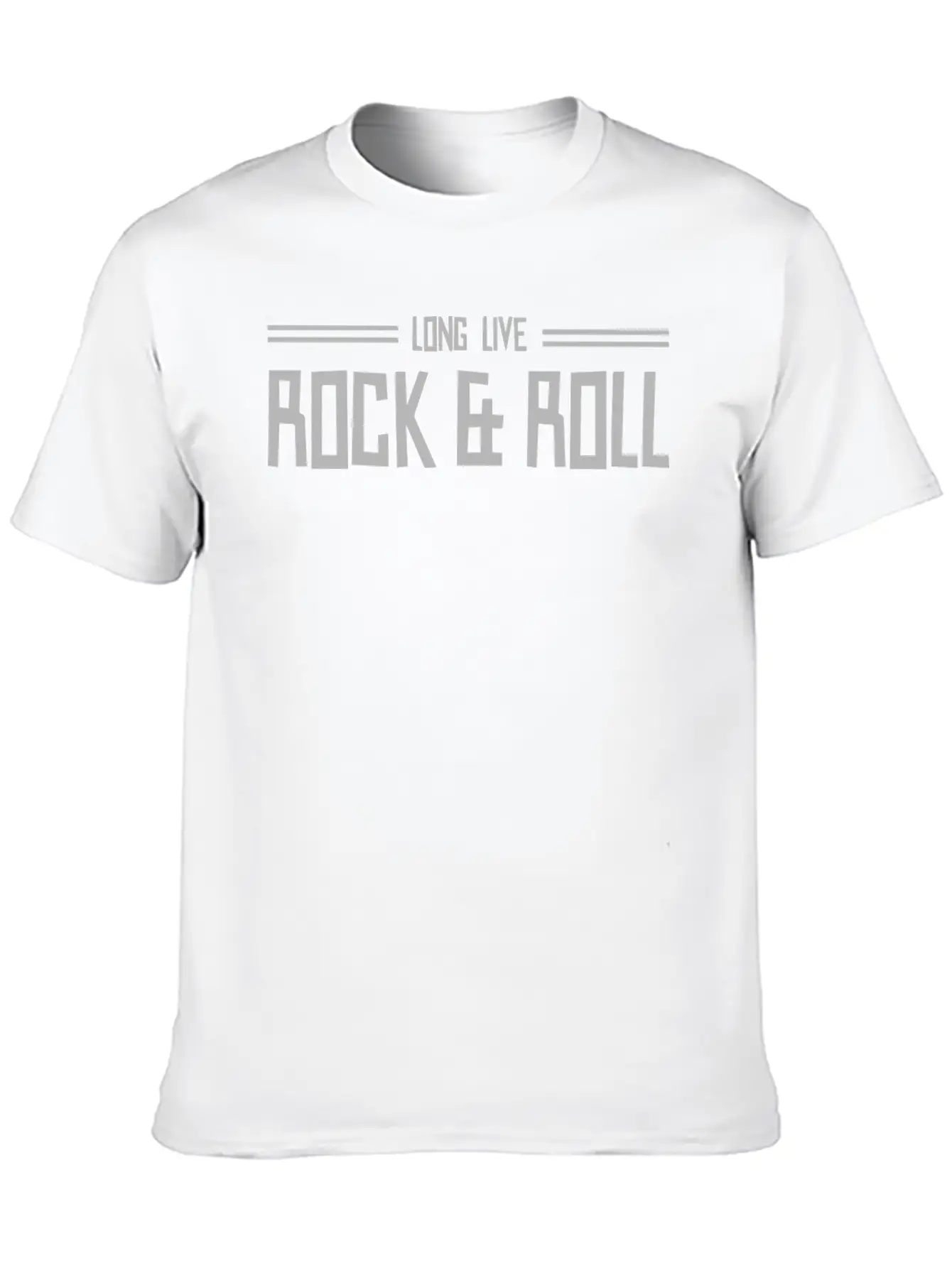 Long Live Rock And Roll Classic Cotton Tee – Unisex Comfort For Any Season