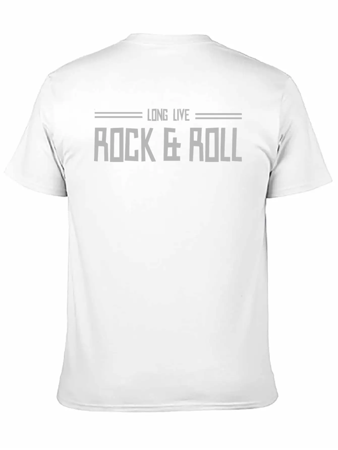 Long Live Rock And Roll Classic Cotton Tee – Unisex Comfort For Any Season
