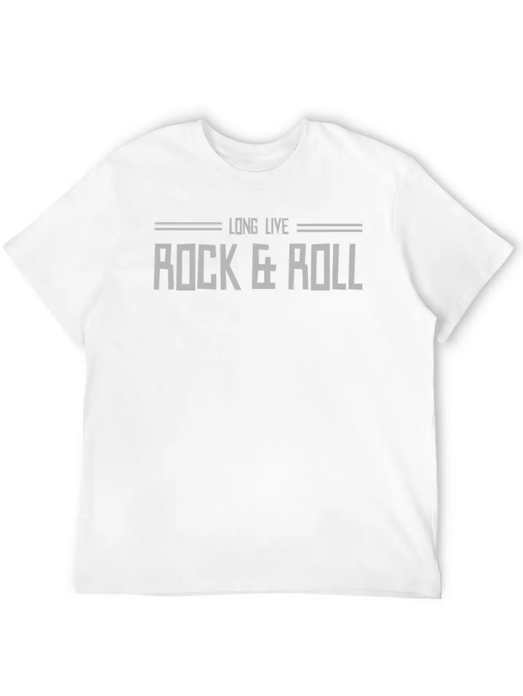 Long Live Rock And Roll Classic Cotton Tee – Unisex Comfort For Any Season