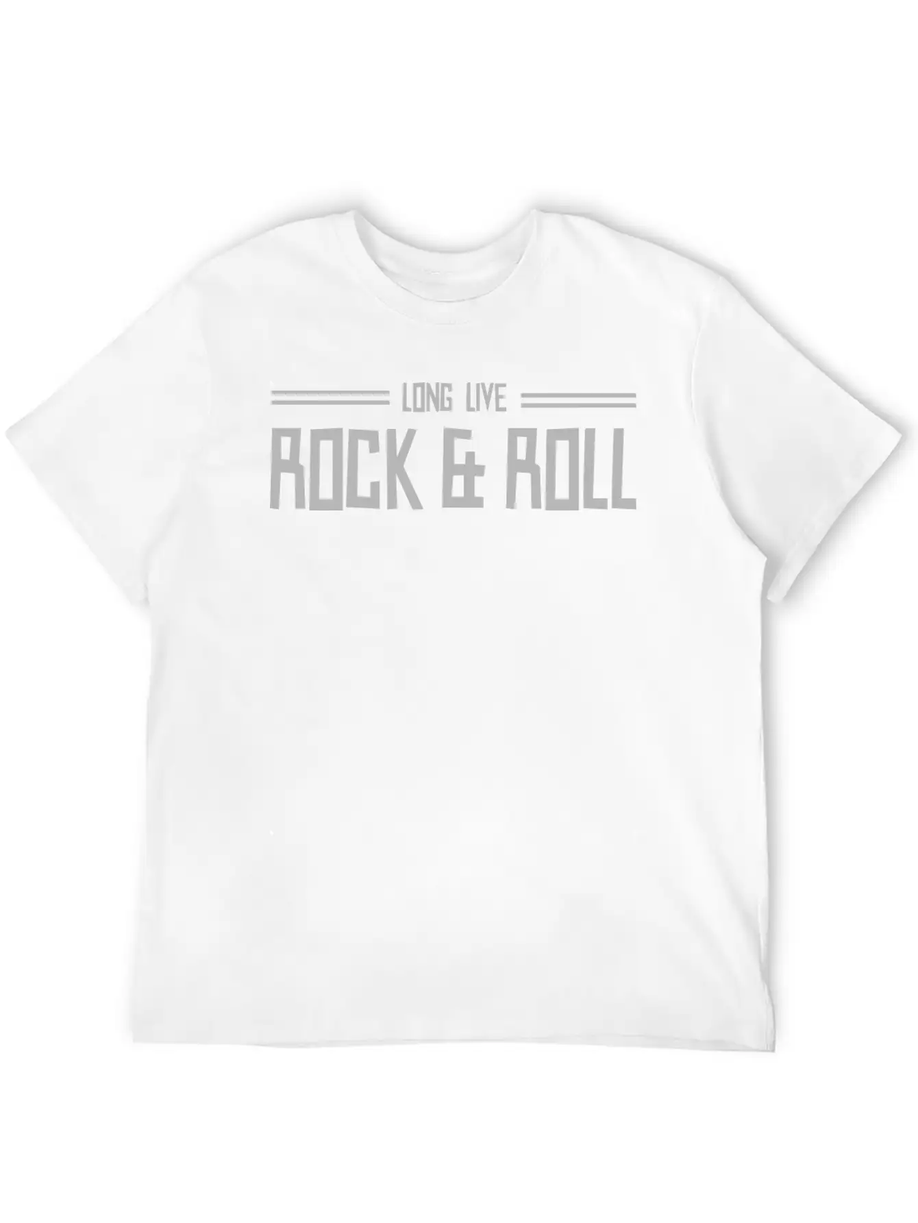 Long Live Rock And Roll Classic Cotton Tee – Unisex Comfort For Any Season