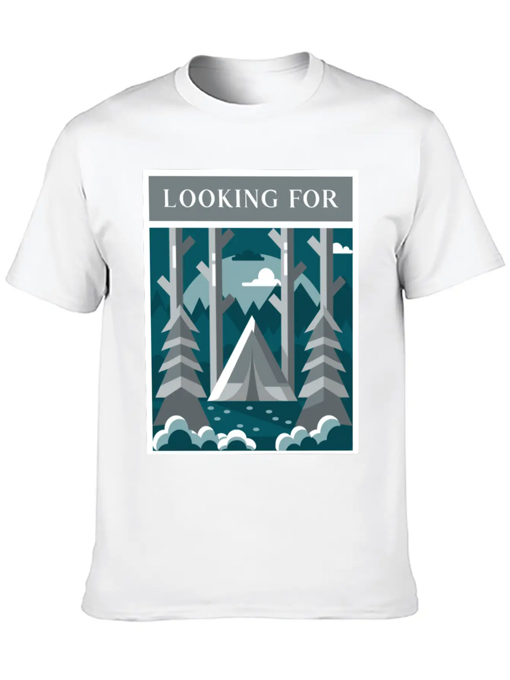 Looking For The Silence Breathable Graphic T-Shirt – Perfect For Casual Days