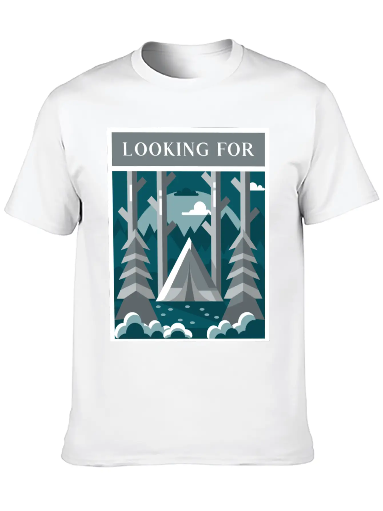 Looking For The Silence Breathable Graphic T-Shirt – Perfect For Casual Days