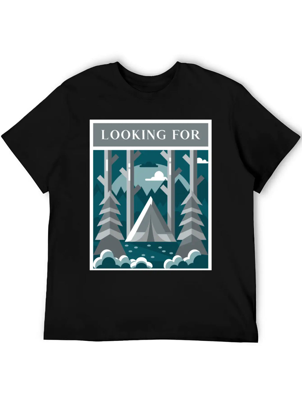 Looking For The Silence Breathable Graphic T-Shirt – Perfect For Casual Days