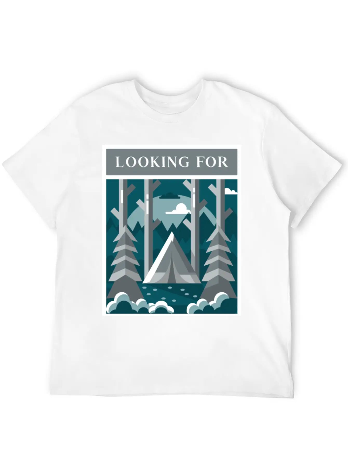 Looking For The Silence Breathable Graphic T-Shirt – Perfect For Casual Days