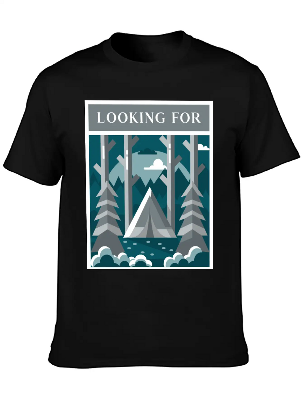 Looking For The Silence Breathable Graphic T-Shirt – Perfect For Casual Days
