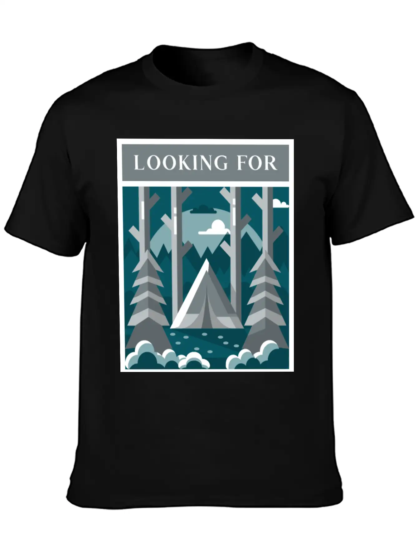 Looking For The Silence Breathable Graphic T-Shirt – Perfect For Casual Days