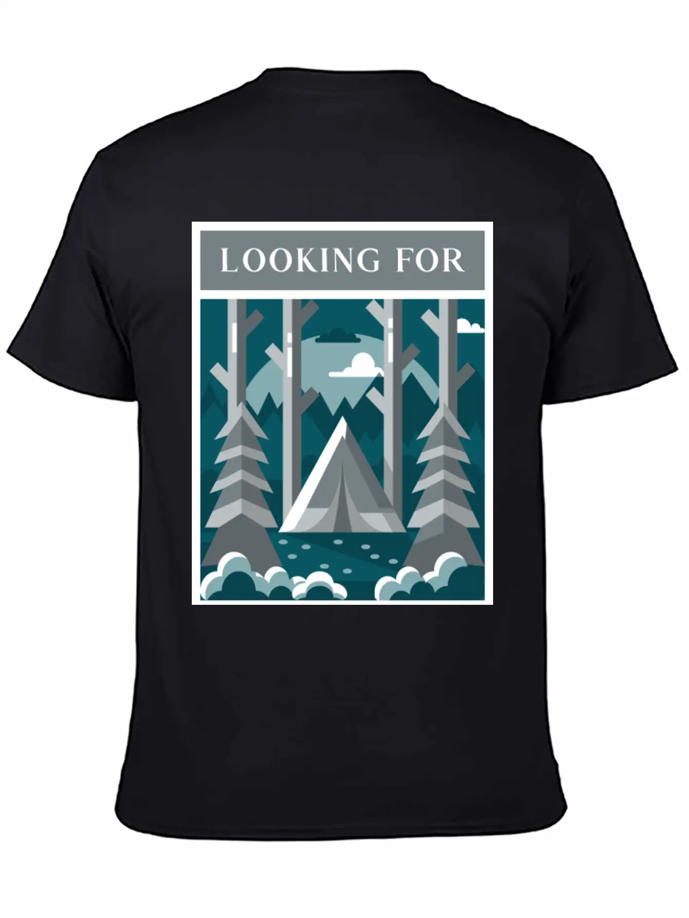 Looking For The Silence Breathable Graphic T-Shirt – Perfect For Casual Days
