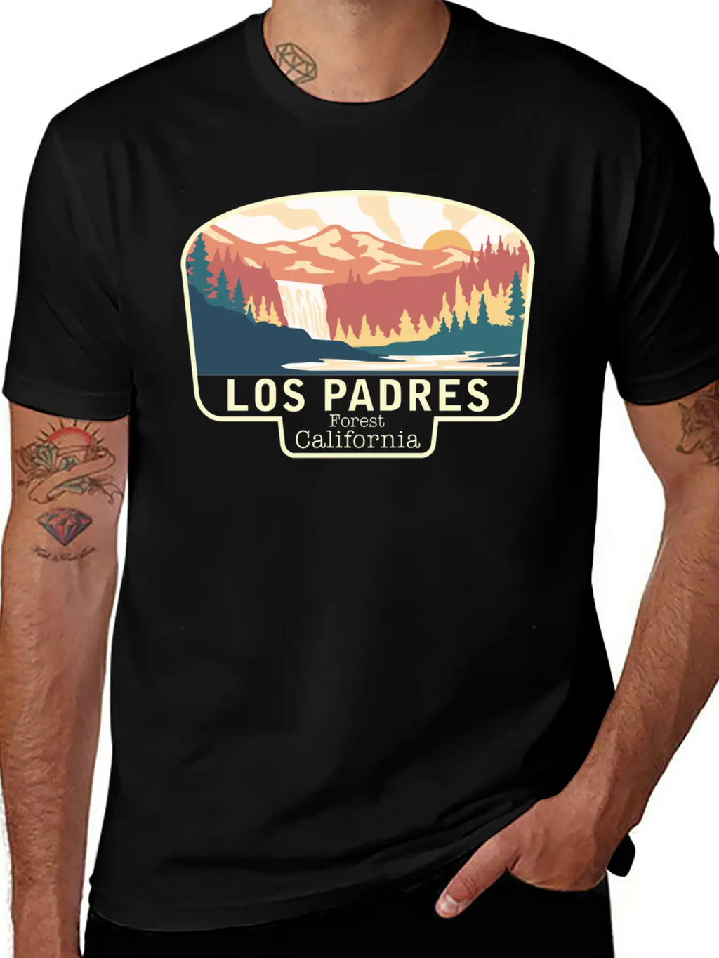 LOS PADRES FOREST CALIFORNIA Breathable Soft Cotton T-Shirt – Timeless Casual Look