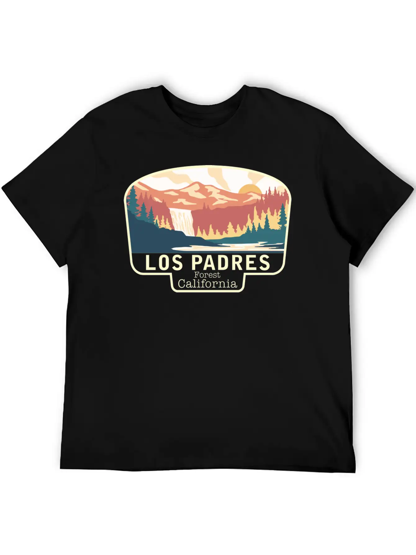 LOS PADRES FOREST CALIFORNIA Breathable Soft Cotton T-Shirt – Timeless Casual Look